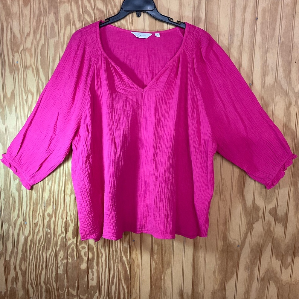 Encore by Idina Menzel Puff Sleeve Blouse